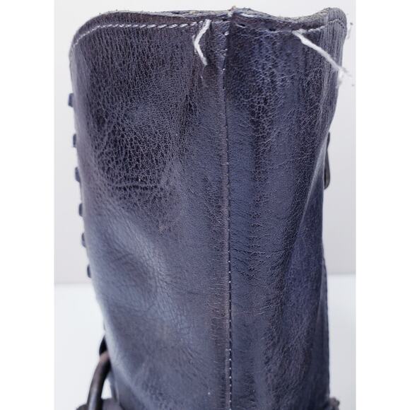 BED/STU REA Rustic Leather O Ring Moto Style Boots Women's Size 6.5 in VGUC - Picture 15 of 16